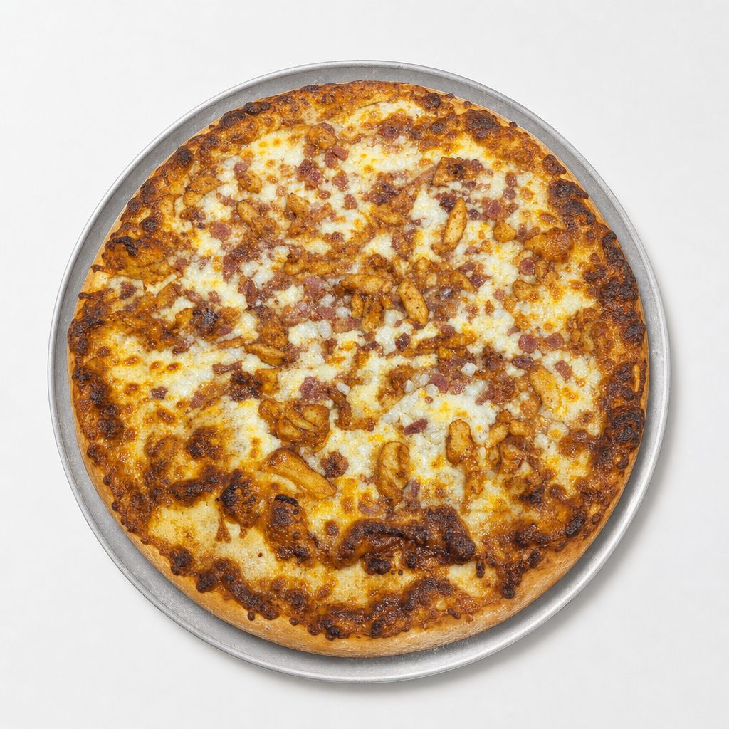 Maggie May's BBQ Chicken Pizza.