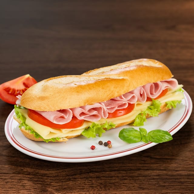 Ham and Cheese Sub.